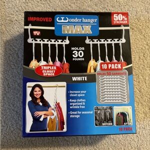 Wonder Hanger Max 10 Pack White